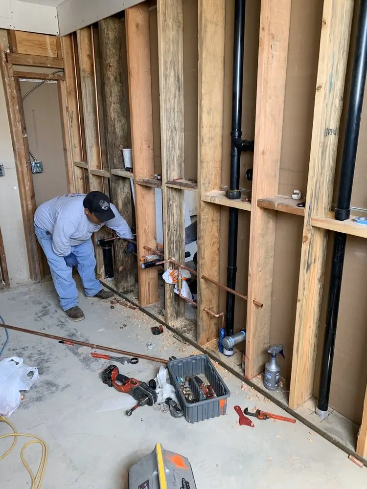 Commercial rough-in plumbing for Gas Line Repair in Academy